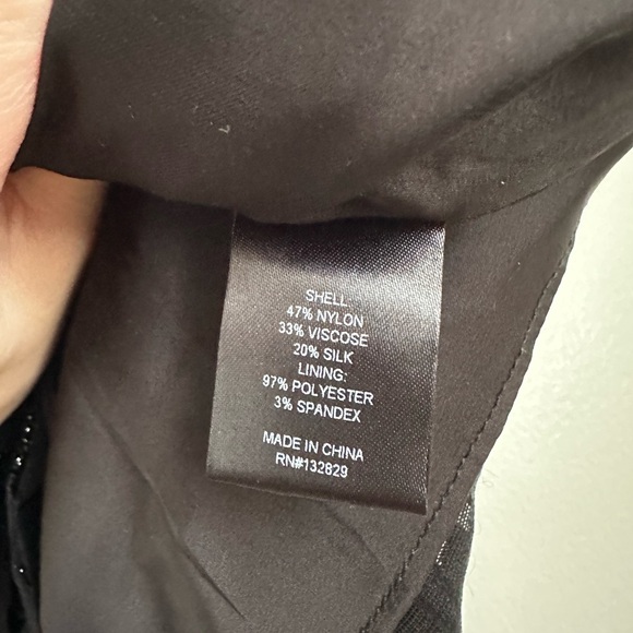 NWT dundas x revolve black evie mini dress | deep v long puff sleeves | size XS - Picture 9 of 9